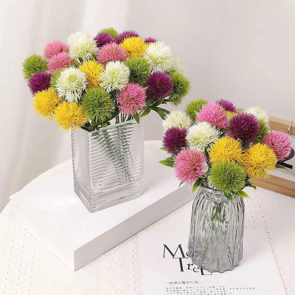 

10Pcs Plastic Flower Dandelion styling for Home Decoration Accessories New Year Christmas Wedding Decorative Fake Plants