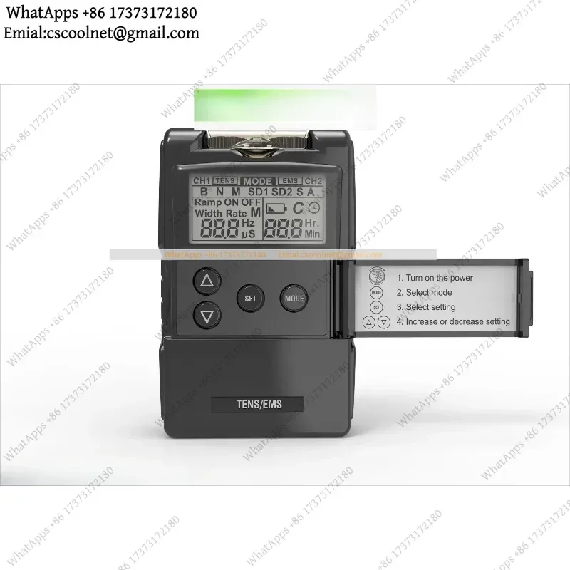 Handheld Physical Therapy Device TENS NMES Muscle Stimulator Equipment