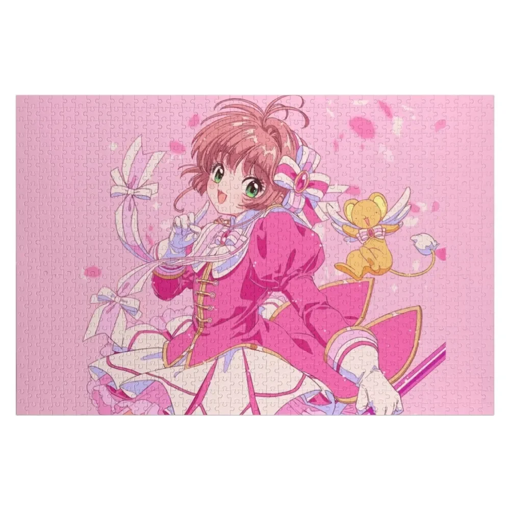 Rompecabezas de madera Cardcaptor Sakura Pinky Dream, juguetes para niños, rompecabezas de madera con nombre personalizado para bebé