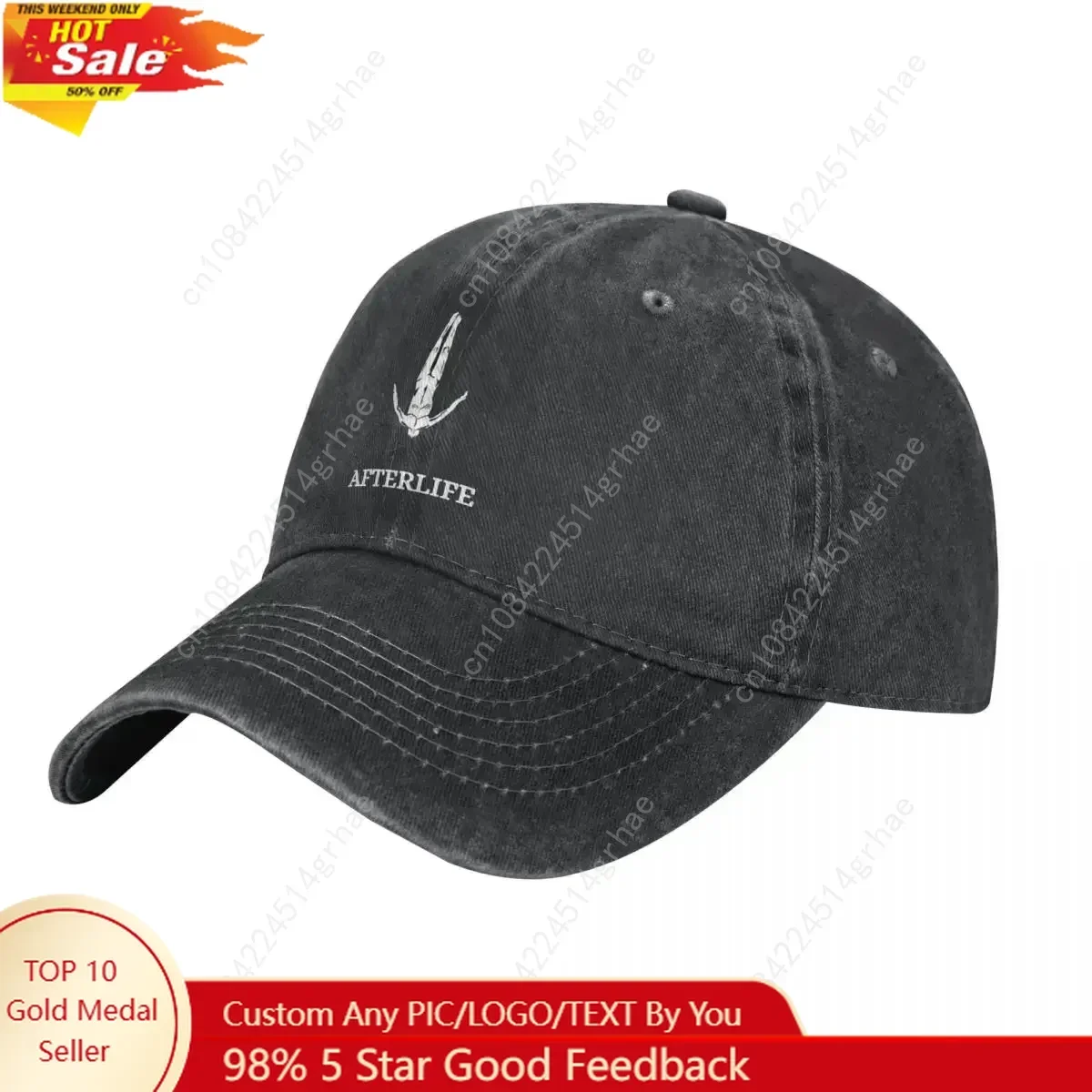 

Afterlife Baseball Cap Pop Music Outdoor Gym Sun-Proof Washed Trucker Hat Couple Women Fitted Retro Custom Logo Baseball Caps