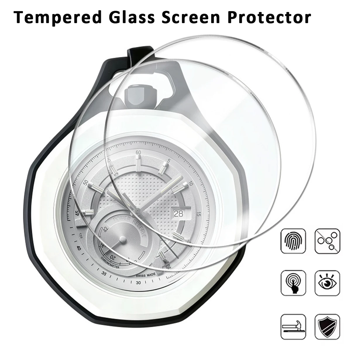 Tempered Glass For Swatch X AP Royal Pop Watch Screen Protector HD Clear Anti-S…