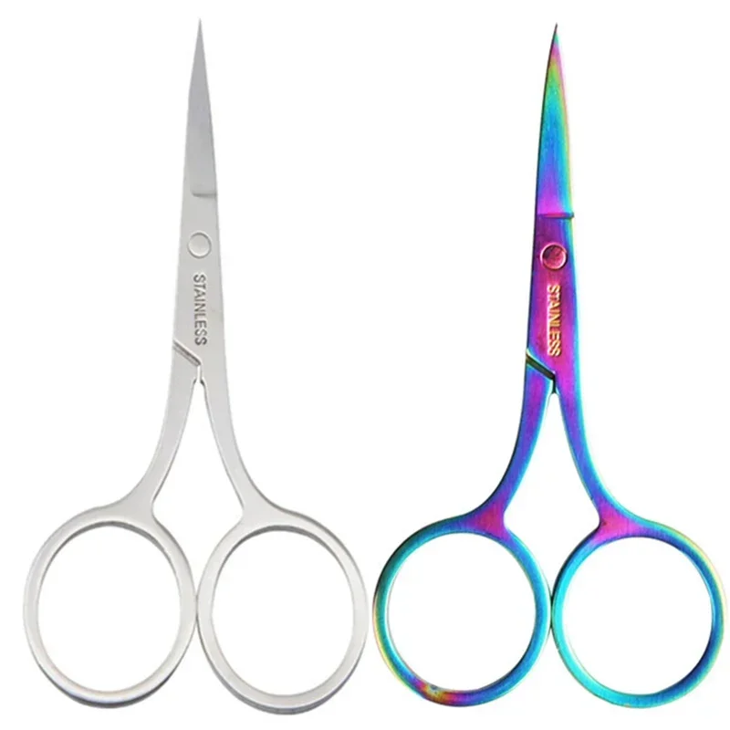 vvocci Eyebrow Eyelash Trimmer Tool Scissors Nails Art 1PC Nail Cuticle Accessories Makeup Facial Hair Remover Manicure Scissor