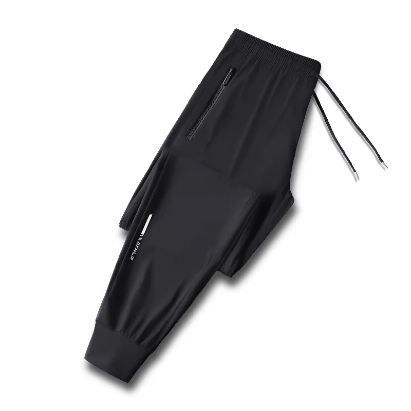 

Ice Silk Qui Dry Lightweight Breathable Men's Casual Sports Pants Summer Workwear Resistant to Dirt And Wear Youth Sle