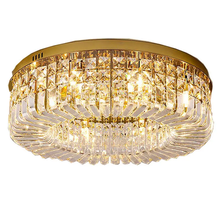 

Bedroom light luxury high-end crystal ceiling light, modern simple atmosphere living room light