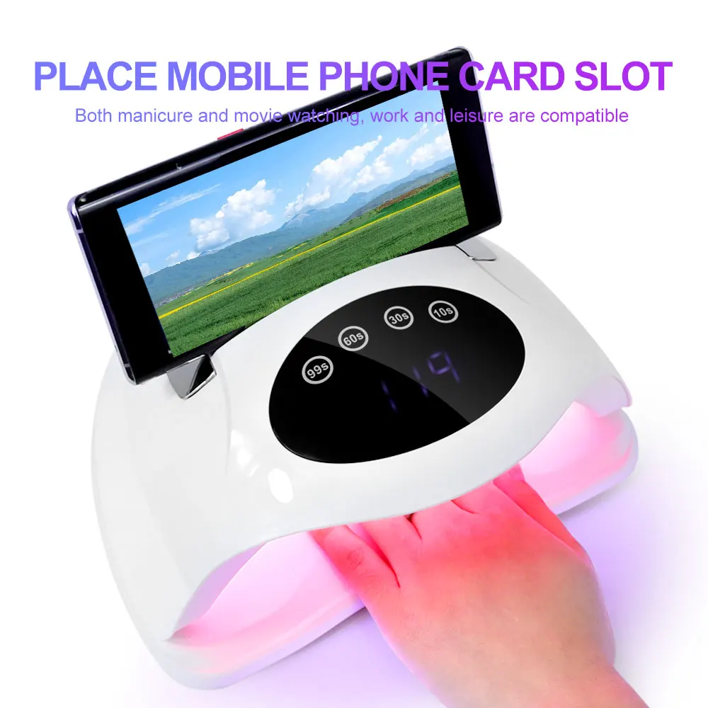 72 Uds UV/LED lámpara de Gel de curado rápido luz de fototerapia de uñas profesional para salón de manicura arte de Gel acrílico herramienta de secado rápido