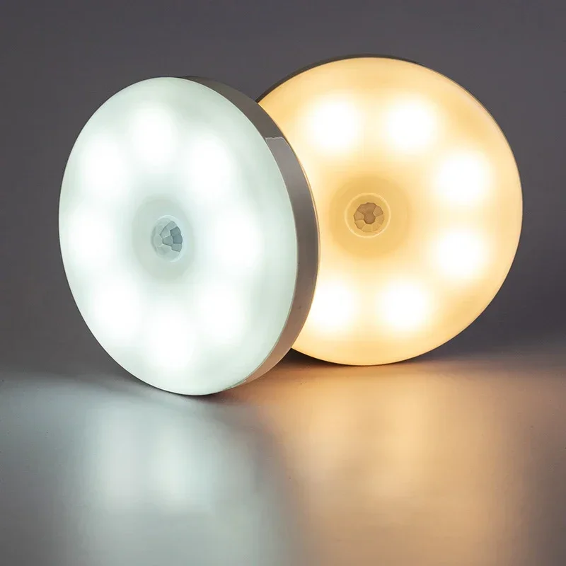 Led Bewegingssensor Licht Draadloos Nachtlampje Onder Kast Licht Kastlamp Smart Wandgemonteerde Body Inductie Lamp Home Decor