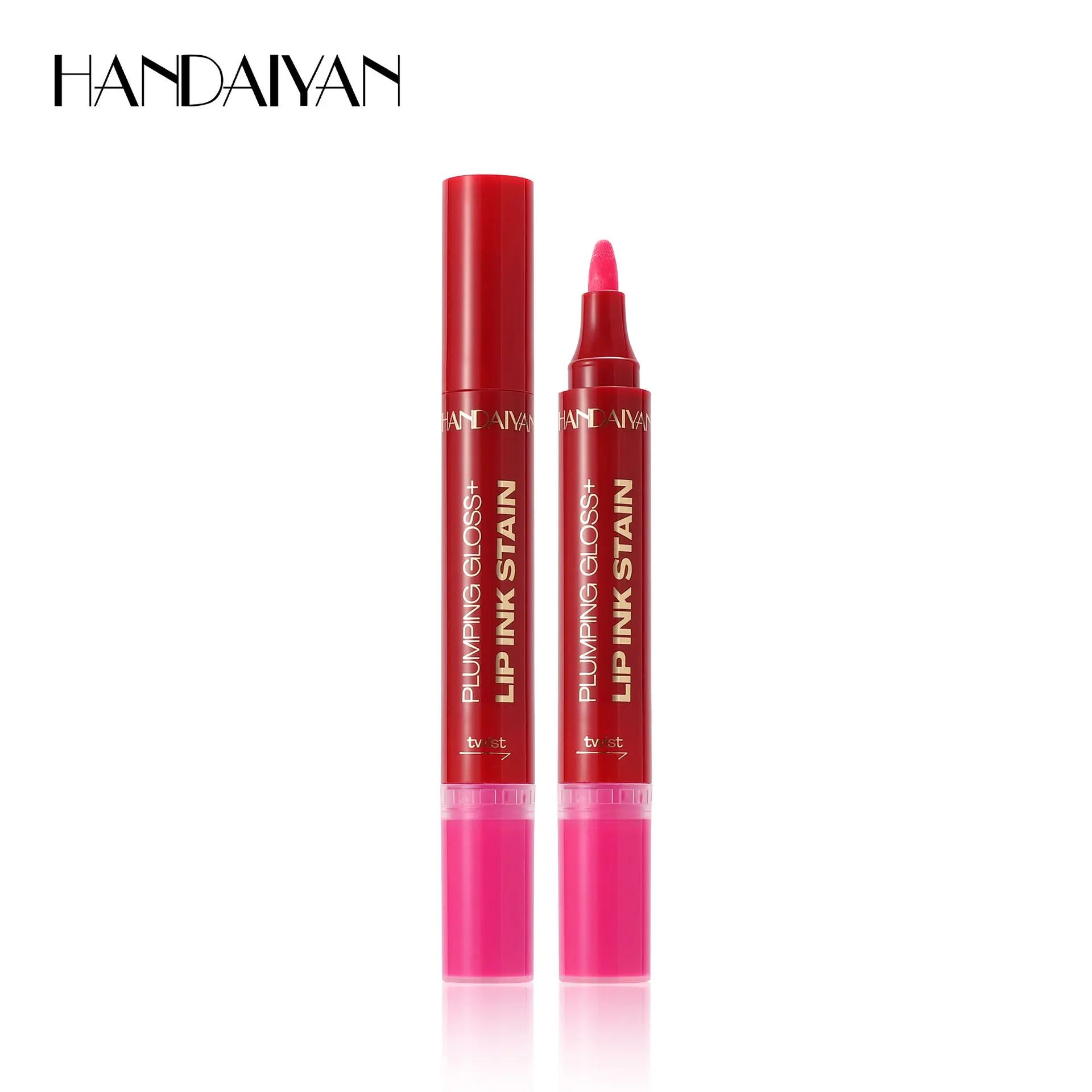 Matita labbra liquida a doppia estremità 2 in 1 e olio idratante 6 colori Facile da colorare Facile da usare Trucco labbra a lunga durata CO:03