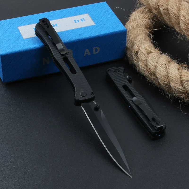 Outdoor Folding Knife BM 417 High Quality Nylon Fiber Handle CPM-S30V Blade EDC Camping Survival Hunting Hand Tool Knife