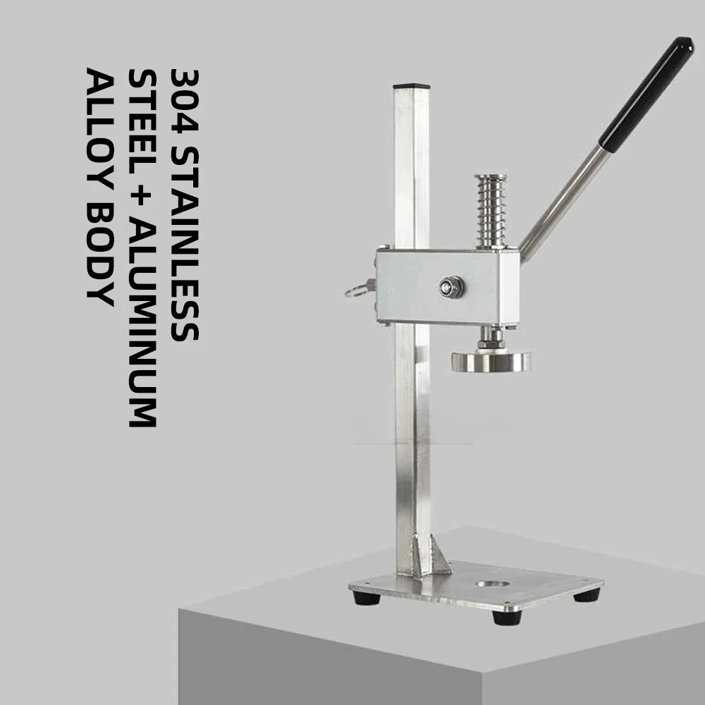 Stainless Steel Cap Presser PET Bottles Aluminum Cans Sealer Automatic Sealing Machine Processadores De Alimentos