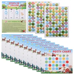 1 Set Potty Training Chart and Sticker Toddlers Potty Training Sticker Toddler Sticker Chart for Toddler Kids Home Training