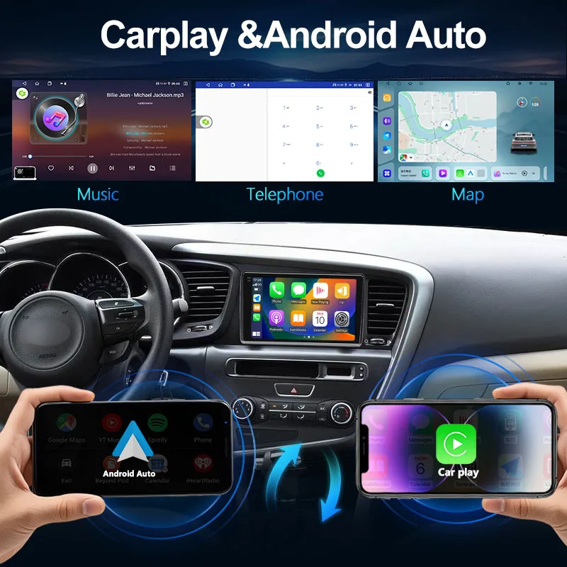 MeiHua For KIA K5 Optima 2011-2015 Android 14 Car Radio Multimedia Video Player CarPlay Auto GPS 4G Navigation Stereo Head Unit