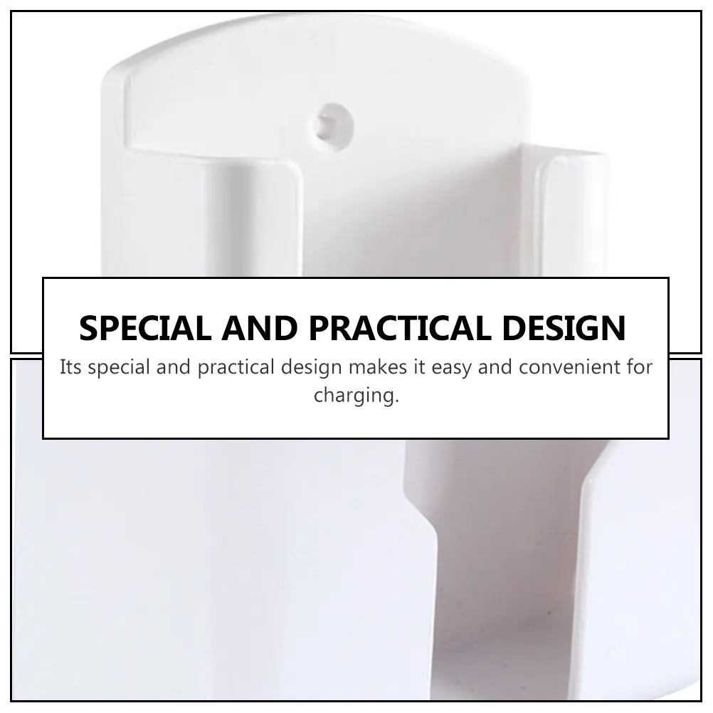 1Pcs Round Edge Wall Mounted Phone Charging Storage Box ABS Material No Drill Wall Hanging Remote Controller Box for Living Room view 4