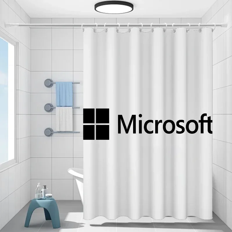 Bath Microsofts ผ้าม่านห้องน้ําผ้าม่านกันน้ําสําหรับห้องน้ําพับอุปกรณ์เสริมฉากกั้นห้องนอน Fabr%4¥p