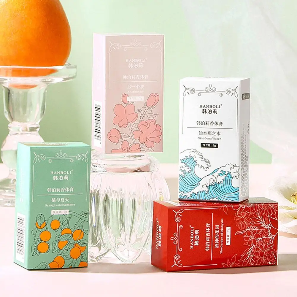 عطر الصلبة المحمول بلسم الجيب مثالي للسفر يستخدم عطر بلسم صلب منعش للمواعدة والحياة اليومية U8K1 #4