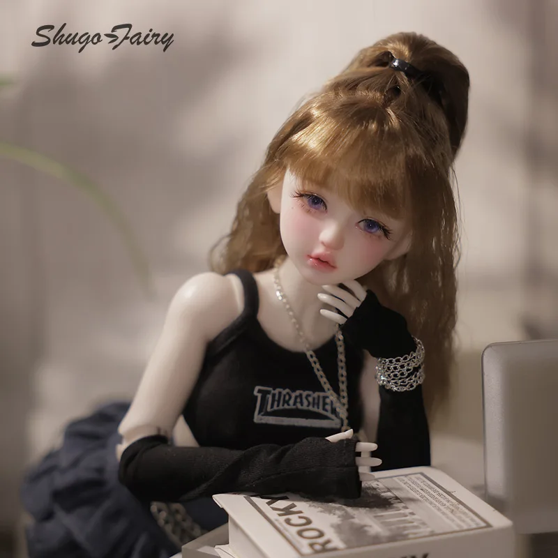 Shuga Fairy 1/4 BJD Pop Parel Lieverd Girly Gezicht Vlees Been BJD Action Figure Pure Handwerk Kunst Ball Jointed Doll Decor Speelgoed