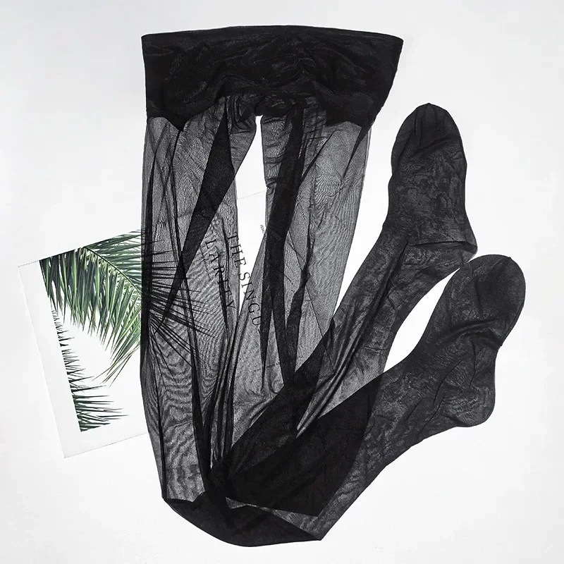 0.01D 울트라 얇은 팬티 스타킹 여성 여름 스타킹 섹시한 투명 메쉬 스타킹 레이디 에로틱 란제리 양말 레그웨어를 통해 봅니다