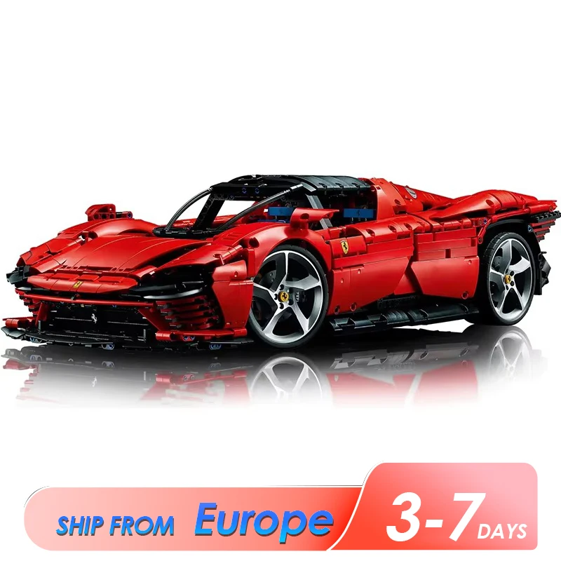 نموذج سيارة Daytona SP3 متوافق مع التقنية 42143 3778 قطعة ألعاب ألغاز الطوب هدية عيد ميلاد للأولاد