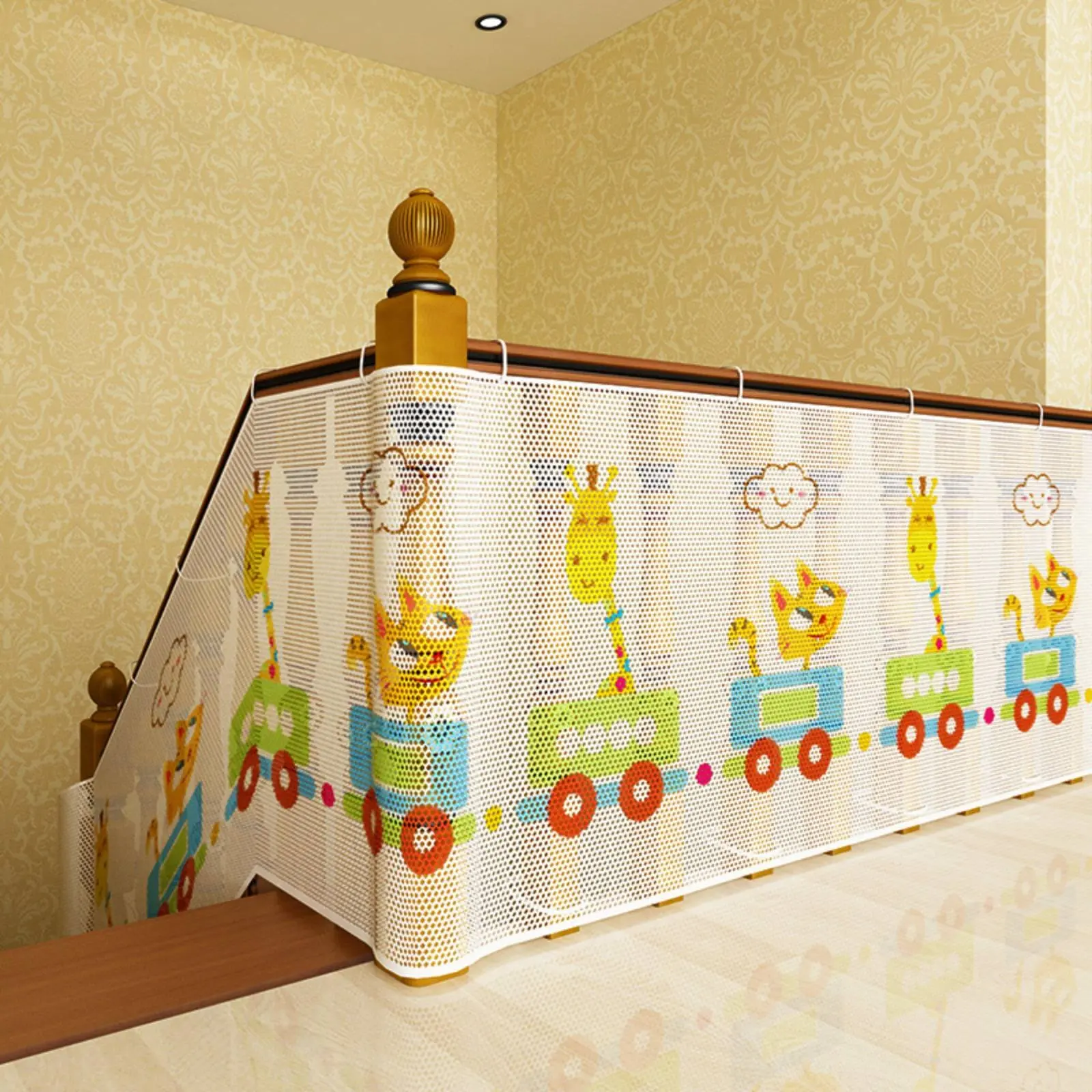 2 M Balcony Protective Mesh Custom Size Stair Protective Mesh Thickened Colorful for Stairs, Window