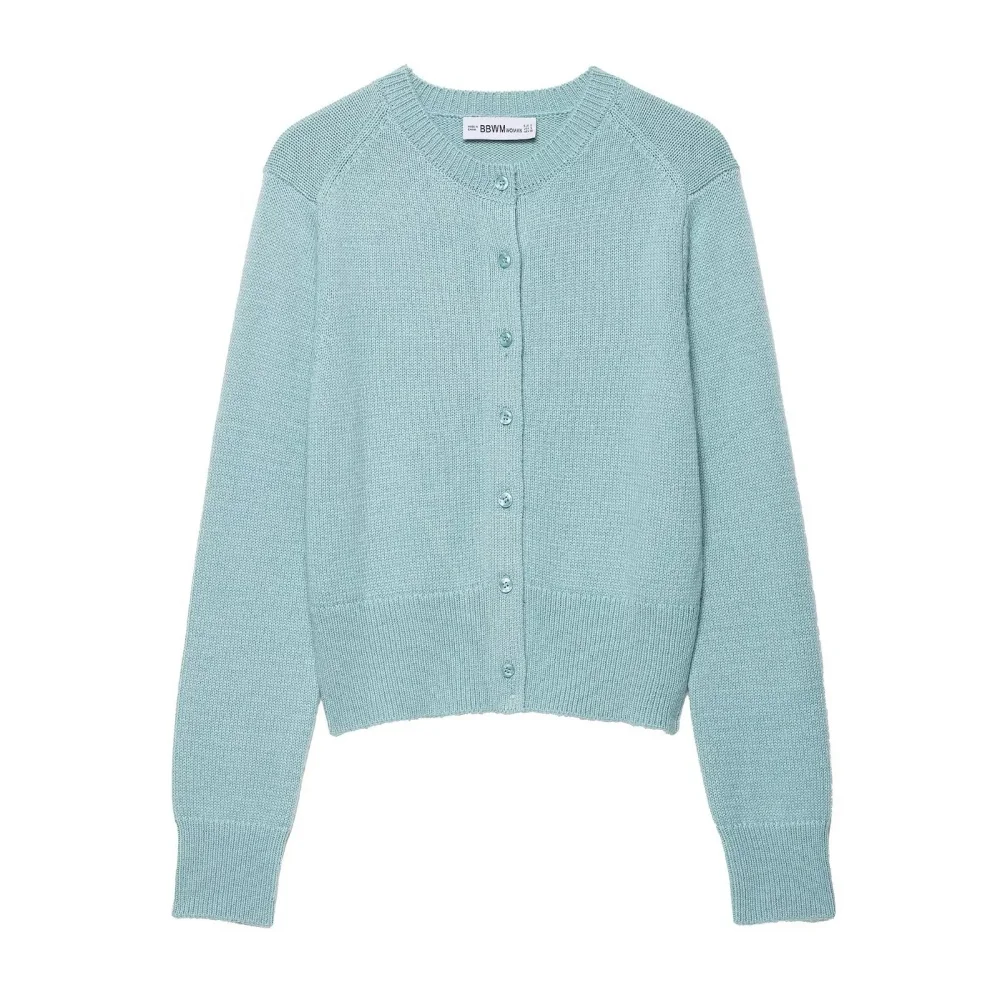 

UNIZERA 2025 new women's casual and fashionable European and American style design, slim fit knitted jacket