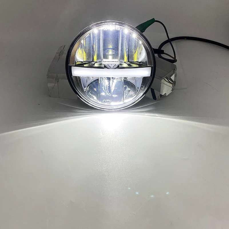 5.75 Inch 883 LED Round Motorcycle Headlight With 5 3/4 Inch Headlight Bucket shell for Wide Glide XL1200X FXDX .