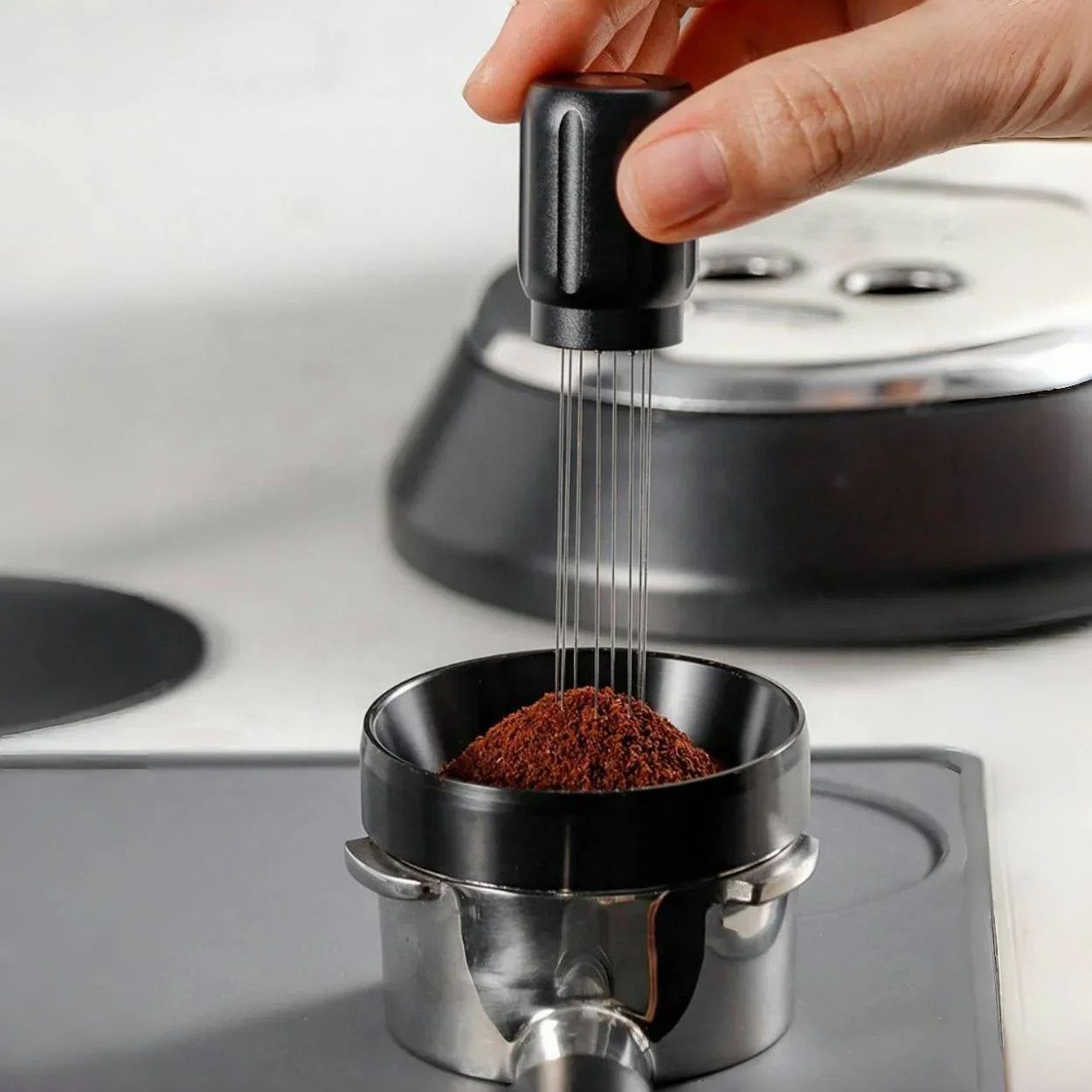 Magnetic Coffee Cloth Powder Needle 304 Stainless Steel Coffee Powder Disposer Detachable Stirring 8-Pin Home Cafe WDT Tools