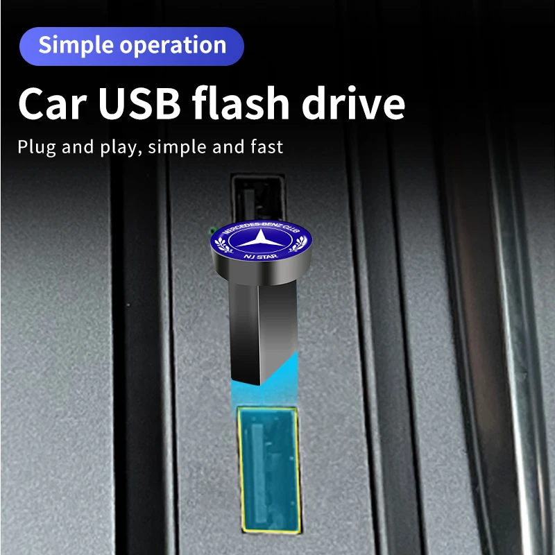 محرك فلاش USB صغير مقاوم للماء بندريف 64 جيجابايت 32 جيجابايت 16 جيجابايت محرك فلاش USB ميموريا لمرسيدس بنز AMG W203 W211 W204 W212 W213 واط