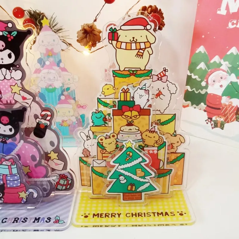 Hello Kitty DIY Clear Acrylic Stand Personalized Anime Cartoon Character Standing Students Desktop Decoration Christmas Gift