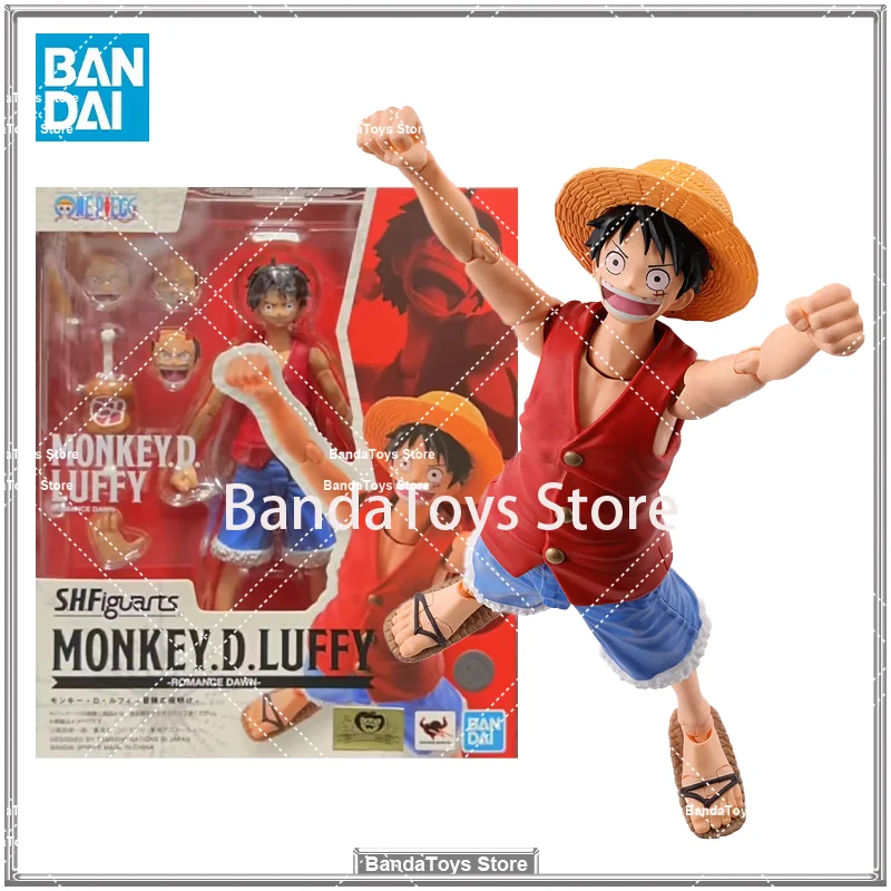 

В наличии оригинальные Bandai S.H.Figuarts SHF One Piece Monkey D. Luffy Romance Dawn, коллекция аниме, фигурки, модель игрушки