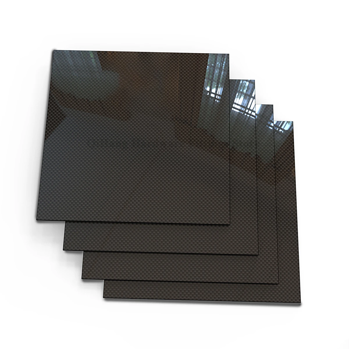 400x500 มม.Thk0.5/1/1.5/2/2.5/3-6 มม.3K คาร์บอนไฟเบอร์แผ่น CFRP แผงคอมโพสิตความแข็งวัสดุคาร์บอนไฟเบอร์ Board