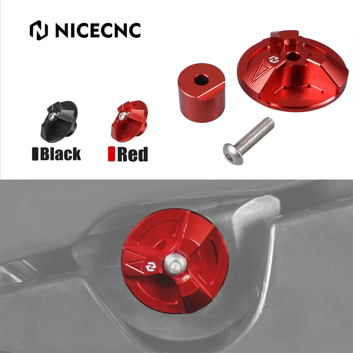

NICECNC For ATV TRX 450R Fuel Petcock Turn Lever Knob Screw For Honda TRX450ER 2006-2014 TRX450R 2006-2009 16963-HP1-000