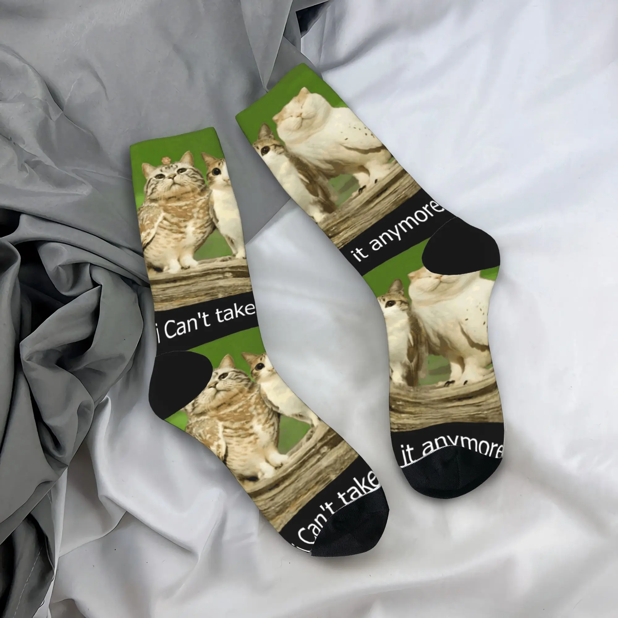 

I'm A New Soul I Came to This Strange World Cat Owl Meowl Socks Stockings Anti Skid Adults Men Socks Funny Outdoor Socks