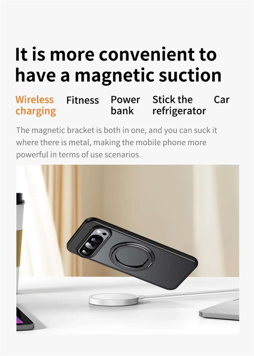 360°Rotating Metal Stand Magnetic Case For Google Pixel 11 10 9 Pro XL 8 7 Pro 10A 9A 8A 7A Funda For Magsafe Shockproof Cover