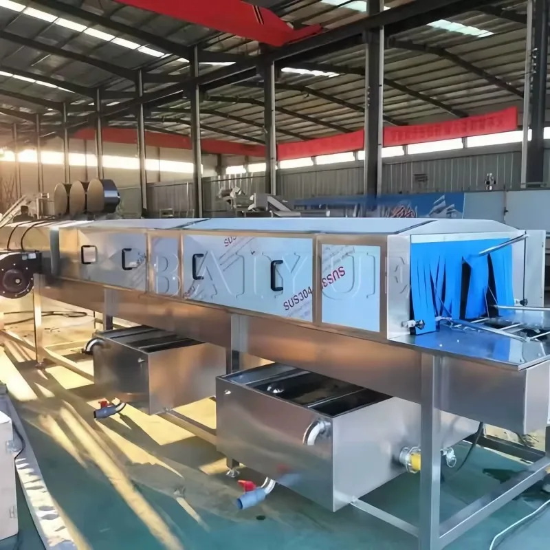 Custom Made High-Pressure Crate Washer Multi-Pump Industrial Basket Washing Equipment for Food Processing
