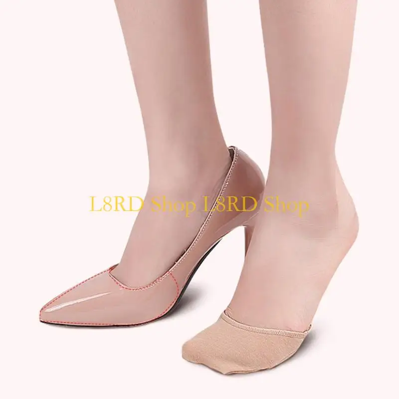 L8RD 2 PCS Media calcetines Cubierta del dedo del pie Anti-Slip Finter Toot Poots Liner calcetines Alivio