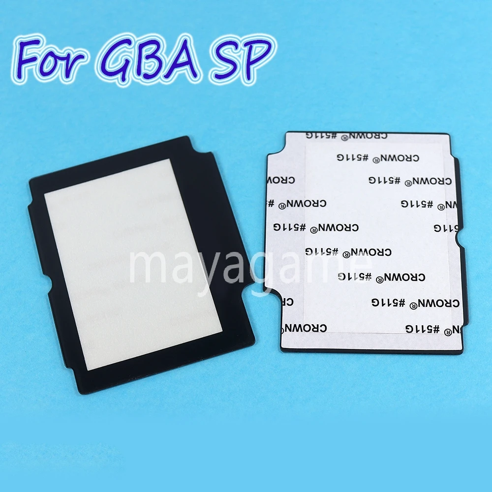 2pcs Replacement Glass Display Screen Lens Protection Panel Cover Repair Part for GBA SP Protector