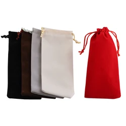 5/10pcs/lot 8x17 8x22cm Velvet Long Bags Jewelry Packaging Wdding Party High Quality Drawstring Packing Gift Bags & Pouches