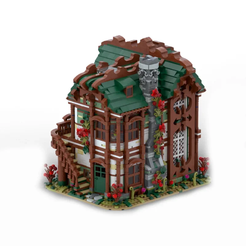 5956 Teile MOC Grimros Zaubertrank-Haus Grünes Rotes Schloss-Modell Bausteine DIY Kreative Idee Spielzeug Bildung Weihnachtsgeschenk Kinder