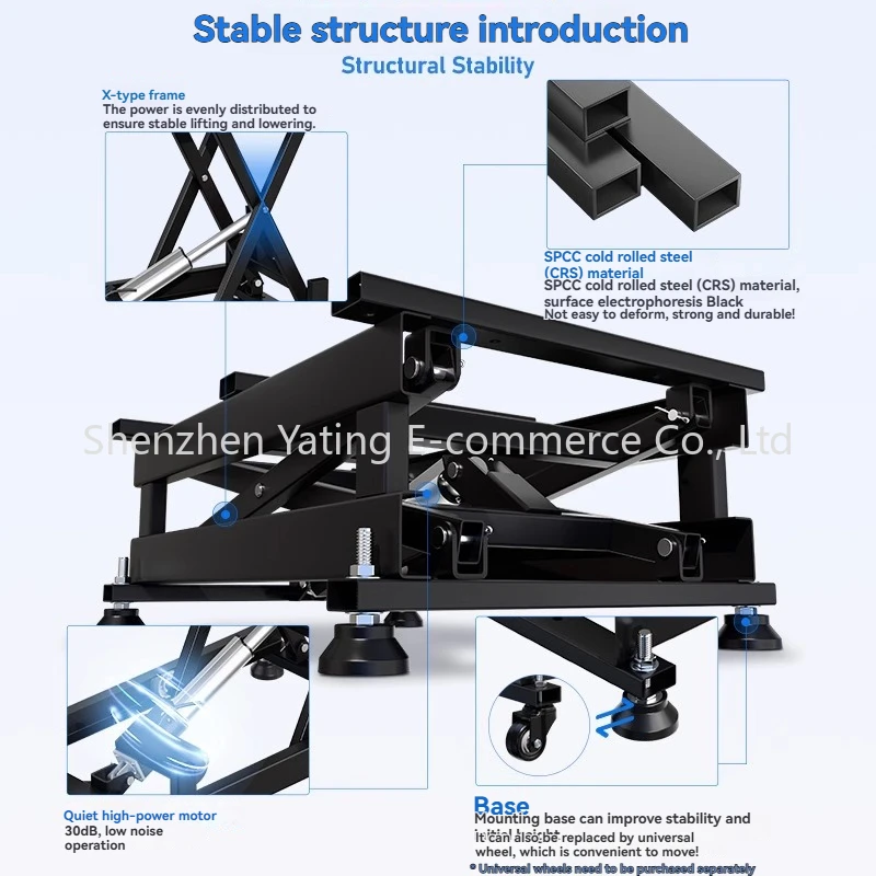 DH100 Electric Lifting Platform Workbench Lift Bracket 12/24V Household Industrial Smart Electric Lift