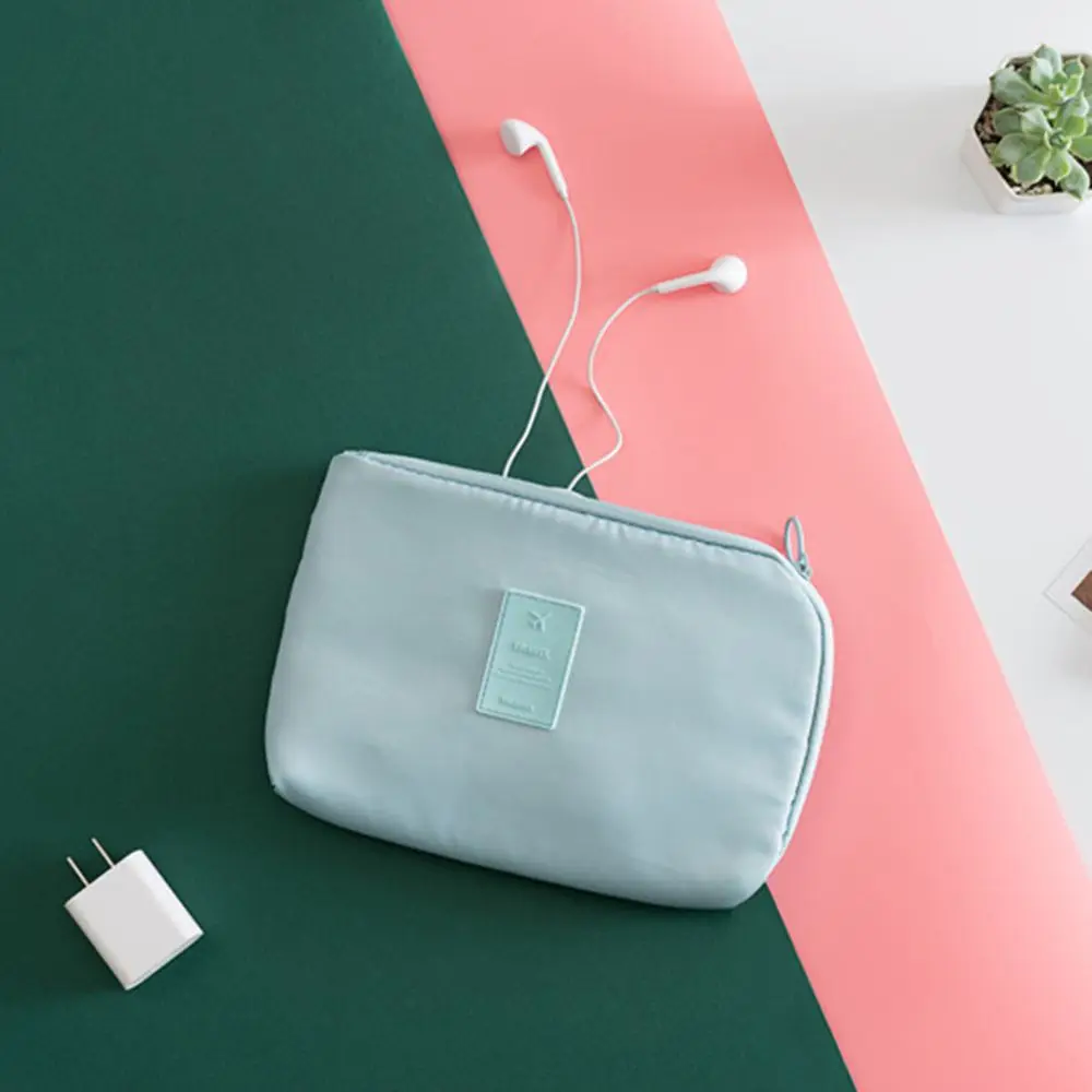 Data Cable Charger Digital Accessories Travel Cable Organizer Bag Small Zipper Pouch Cosmetic Storage Bag Electronic Organizer