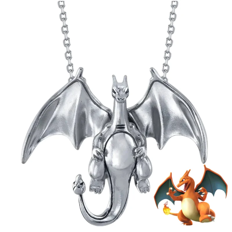 Pokemon Snorlax Eevee Charmander Gengar Jigglypuff Anime Necklace Cartoon Accessories Trendy Toy Couple Fashion Birthday Gift