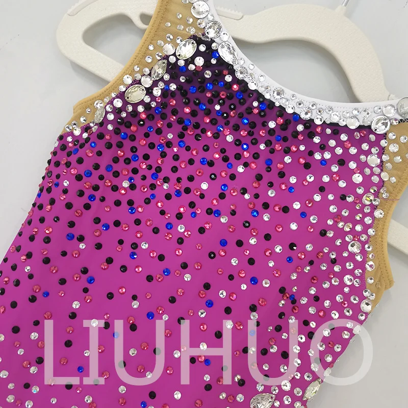 LIUHUO Rhythmic Gymnastics Leotard Competitive Cheerleading Performance For Children