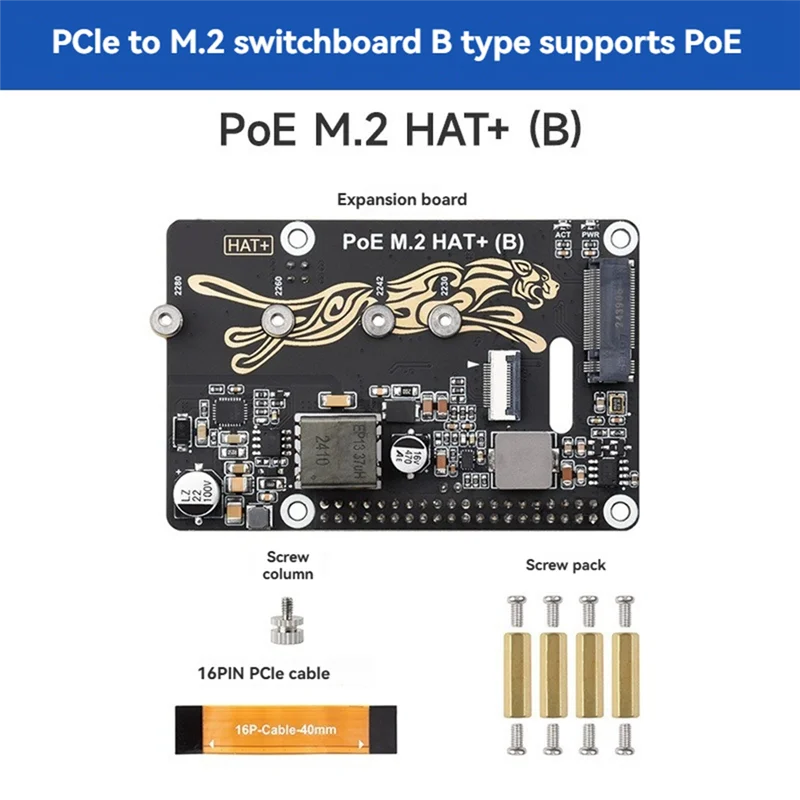 

AP-для Raspberry Pi 5 Pcie до M.2 с платой расширения Poe, поддержкой Nvme, совместимых с жесткими дисками 2230/2242/2260/2280 M.2