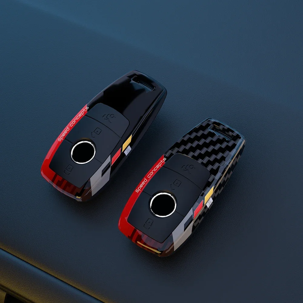 Carbon Fiber Car Remote Key Cover Case Shell For Mercedes Benz A C E S G GLS CLA Class W213 W177 W205 W222 X167 W176 AMG Accesso