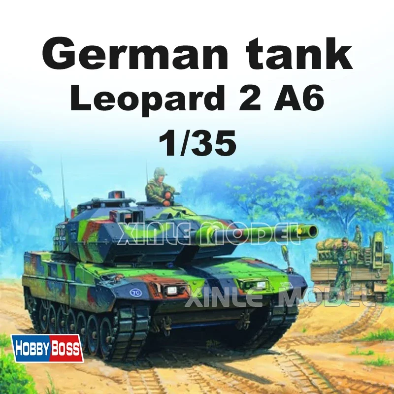 

Trumpeter Plastic Assembled Tank Model Kit 82403 World War II German Leopard 2A6EX main battle tank 1/35