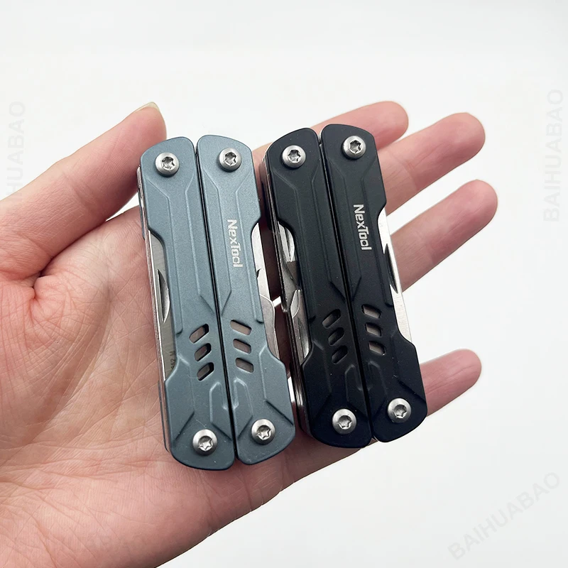 NexTool Mini Sailor 11 In 1 Multi Tool Folding Pliers Wire Cutters Card Pin Screwdriver Scissors EDC Keychain Tools