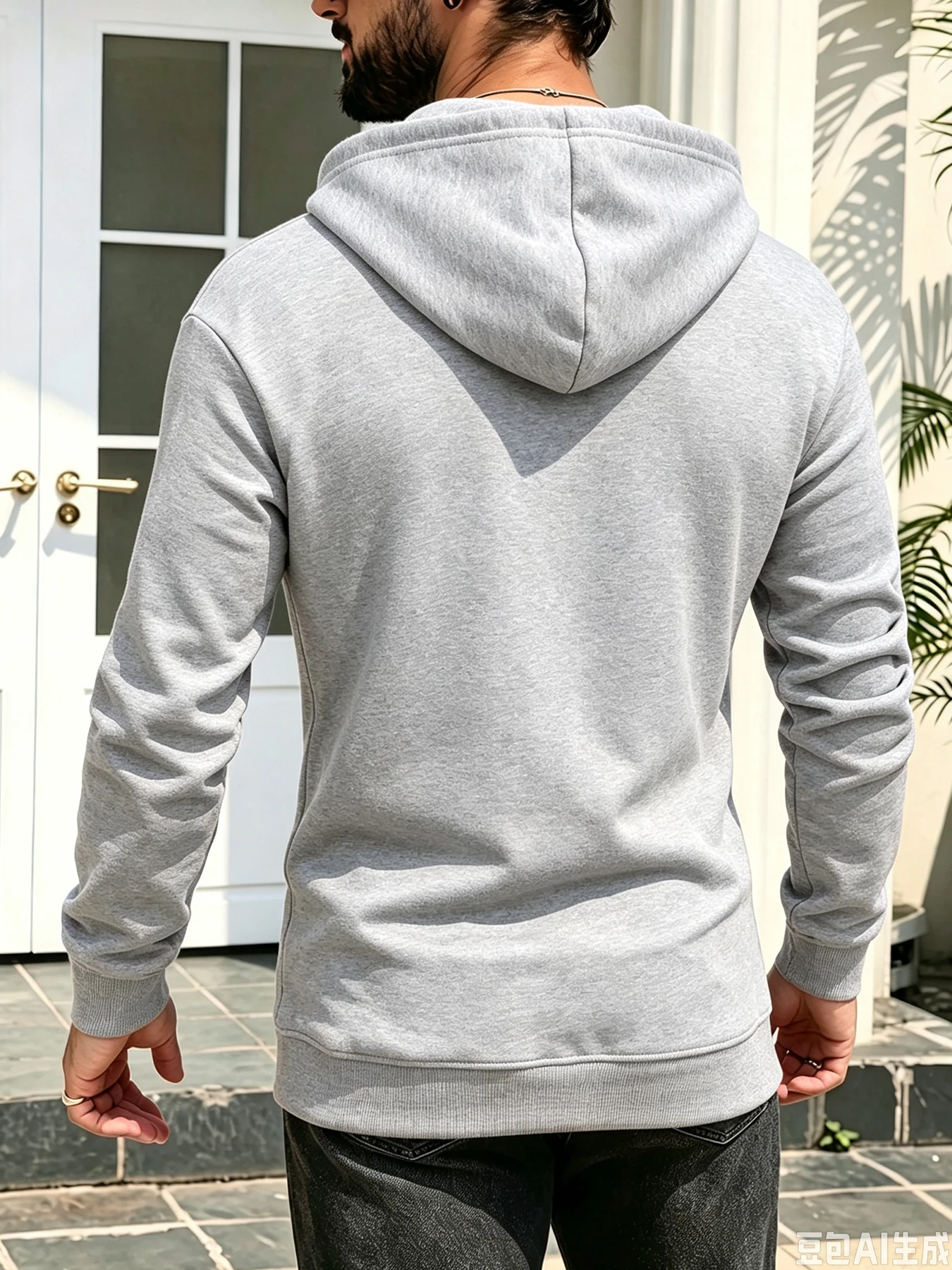 Men's Hooded Jacket Full Zip Fleece Lined Solid Color Warm Autumn Winter Coat Classic And Versatile For Multiple Occasions