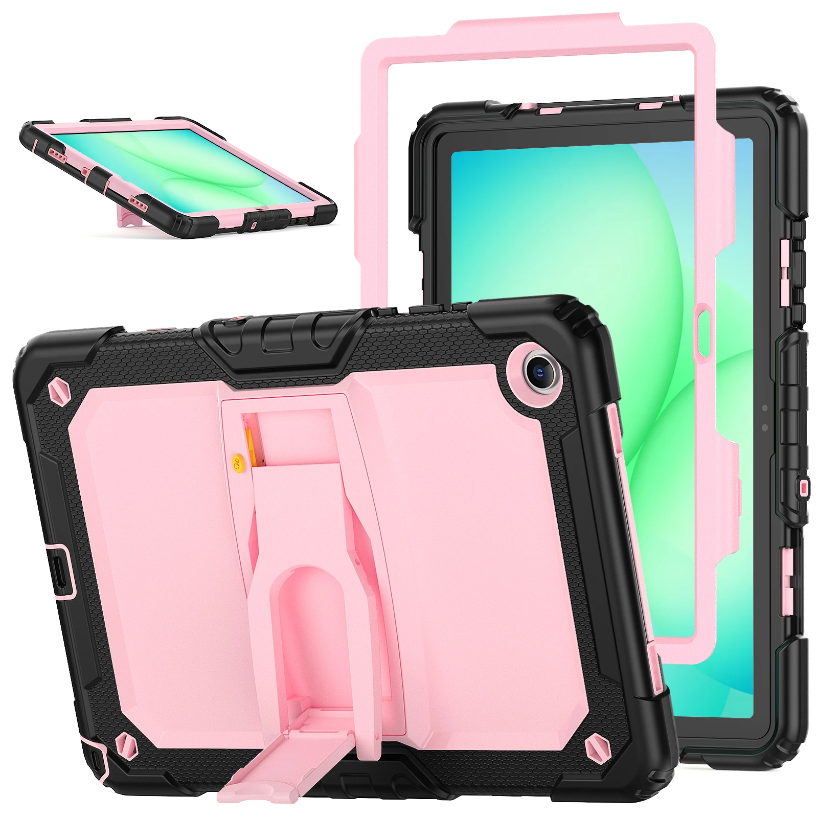Rugged Kickstand Case For Samsung Tab A11 A9 Plus 2025 2023 11.0 inch SM-X230 X236 X210 X215 X216B X218U 3-Layers Hybrid Cover