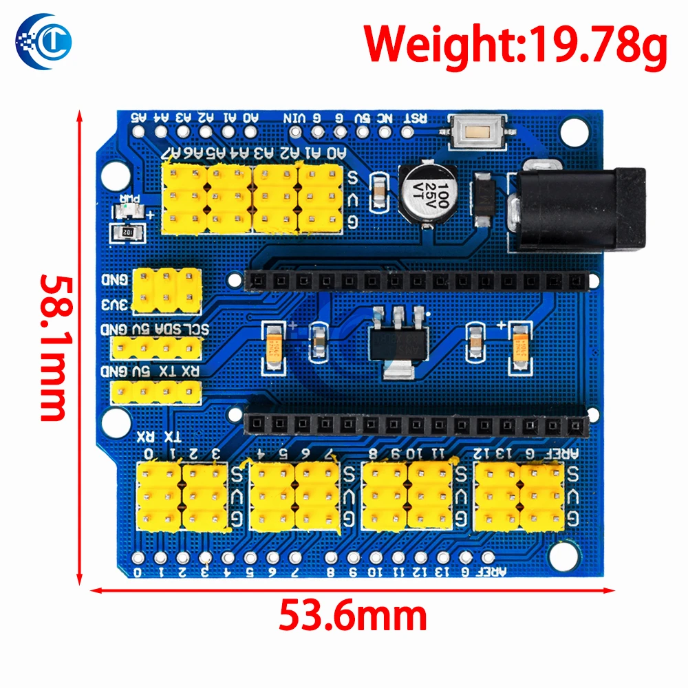 shield expansion Sensor Shield Module For  UNOR3 Nano V3.0 3.0 Controller Compatible Board I2C PWM Interface 3.3V