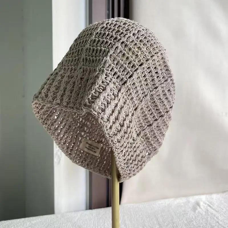 Muslim Caps For Men Clothing Women Skull Prayer Hat  Knitted Mesh Kufi Kippah Islamic Saudi Arabia Jewish Summer Black 0730 view 2