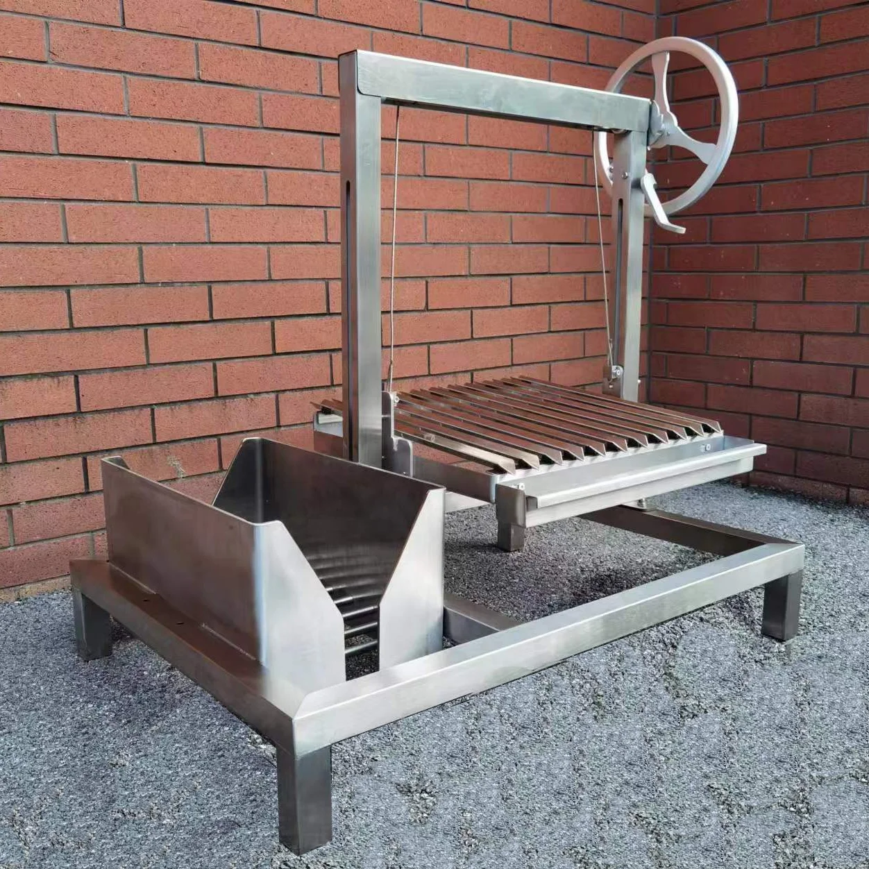 Wood Charcoal Stainless Steel Build-in Brasero Asado Parrilla/ Santa Maria / Argentine Grill GK800EB